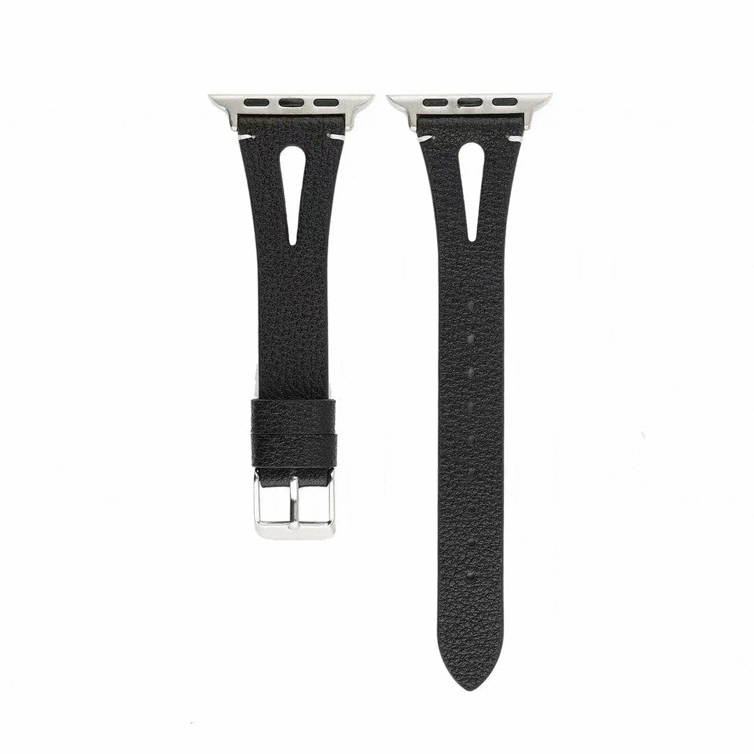MORE COLORS Genuine Leather Slim Breathable Compatible With Apple Watch Band Strap For iWatch Series 4/3/2/1 - Techypop.com