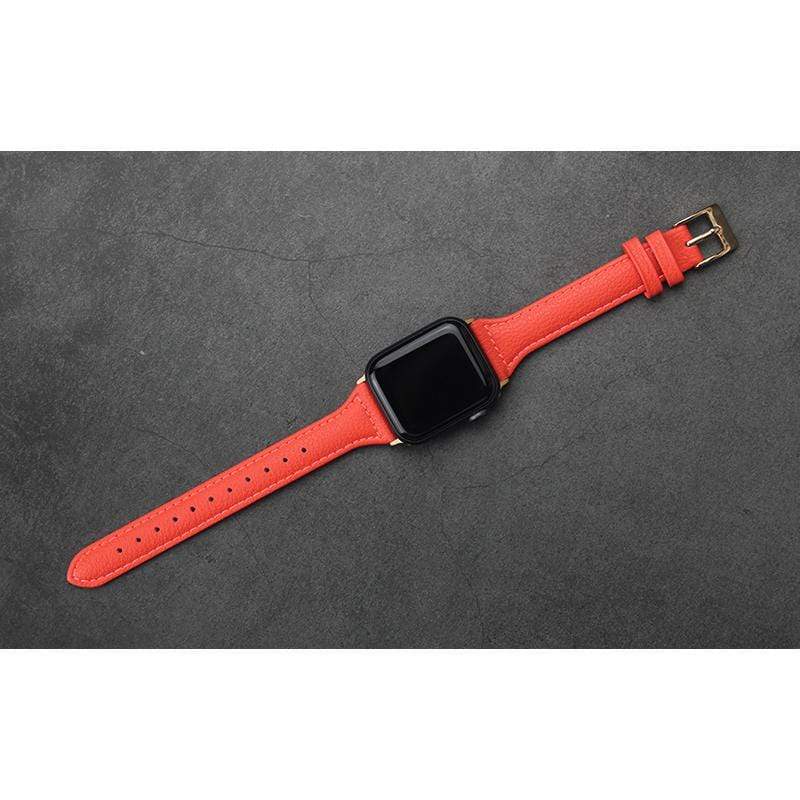 Slim Leather Compatible With Apple Designer Watch Band Strap For iWatch Series 4/3/2/1 Fabric - techypopcom