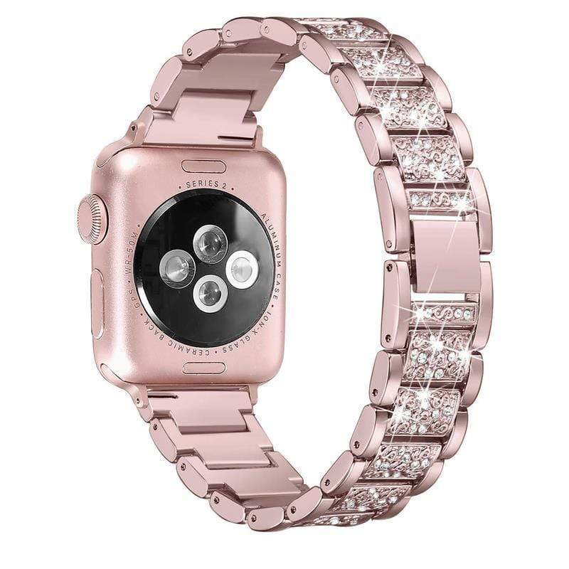 Metallic Diamond Compatible With Apple Designer Watch Band Strap For iWatch Series 4/3/2/1 - techypopcom