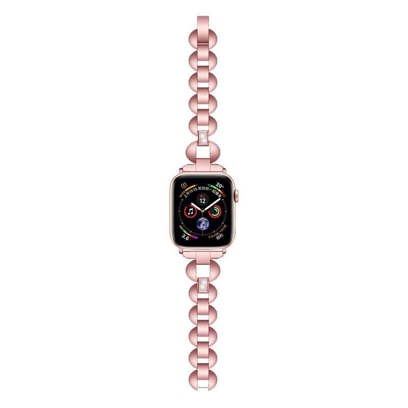 Slim Jewel Stainless Steel Designer Apple Watch Band Strap For iWatch Series 4/3/2/1 - techypopcom