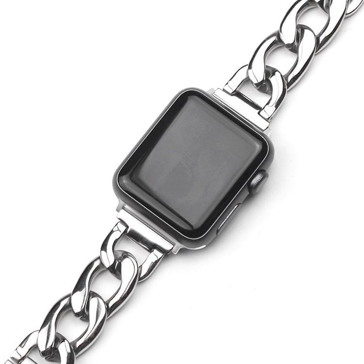 Rose Gold Stainless Steel Compatible With Apple Watch Metal Chain Band Strap For iWatch Series 4/3/2/1 - techypopcom