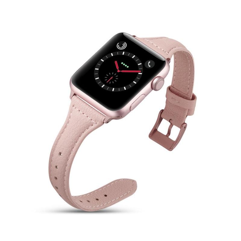 Slim Leather Compatible With Apple Designer Watch Band Strap For iWatch Series 4/3/2/1 Fabric - techypopcom