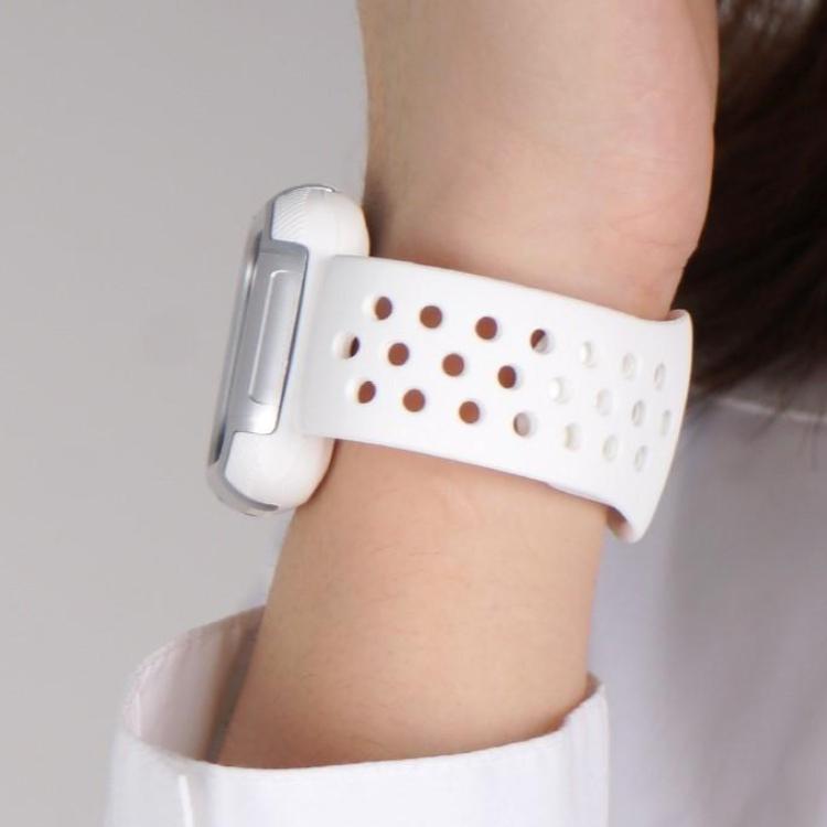 Techypop Watch Bands Sport Breathable Silicone Designer Apple Watch Band Strap For iWatch Series SE 6/5/4/3/2/1
