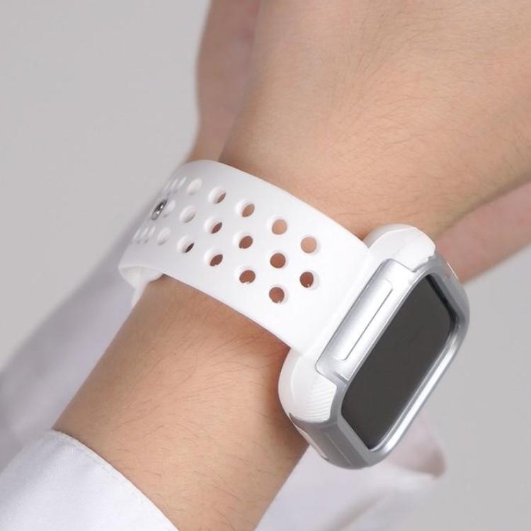 Techypop Watch Bands Sport Breathable Silicone Designer Apple Watch Band Strap For iWatch Series SE 6/5/4/3/2/1