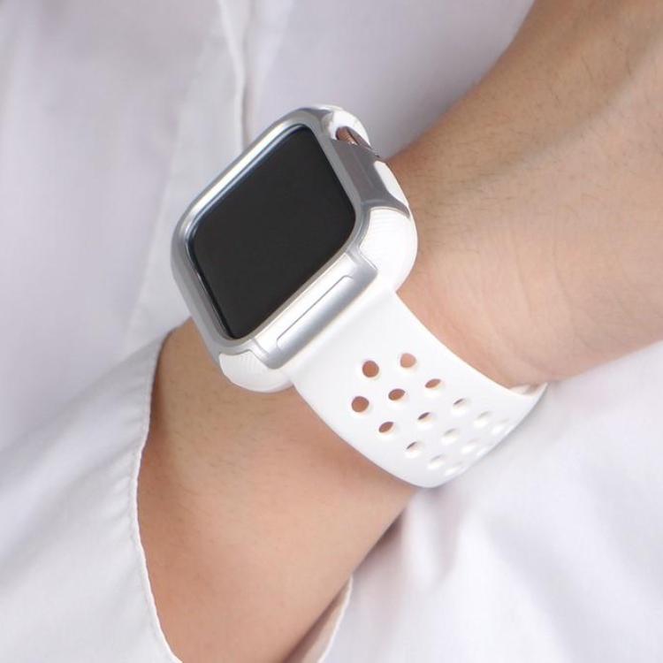 Techypop Watch Bands Sport Breathable Silicone Designer Apple Watch Band Strap For iWatch Series SE 6/5/4/3/2/1
