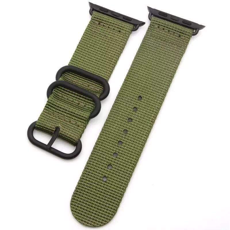 Stripe Nylon Durable Compatible With Apple Watch 38mm 40mm 42mm 44mm Band Strap For iWatch Series 4/3/2/1 - Techypop.com