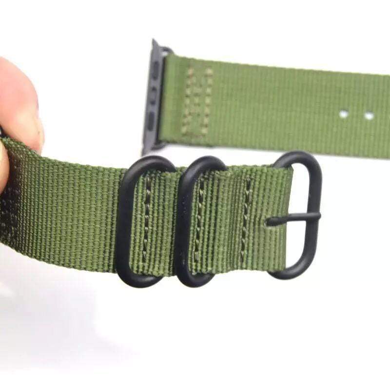 Stripe Nylon Durable Compatible With Apple Watch 38mm 40mm 42mm 44mm Band Strap For iWatch Series 4/3/2/1 - Techypop.com