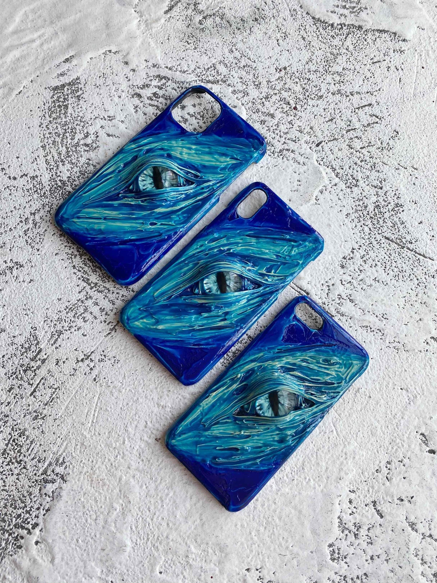 Aqua Devil Eyes Designer iPhone Case For iPhone SE 11 Pro Max X XS Max XR 7 8 Plus - techypopcom