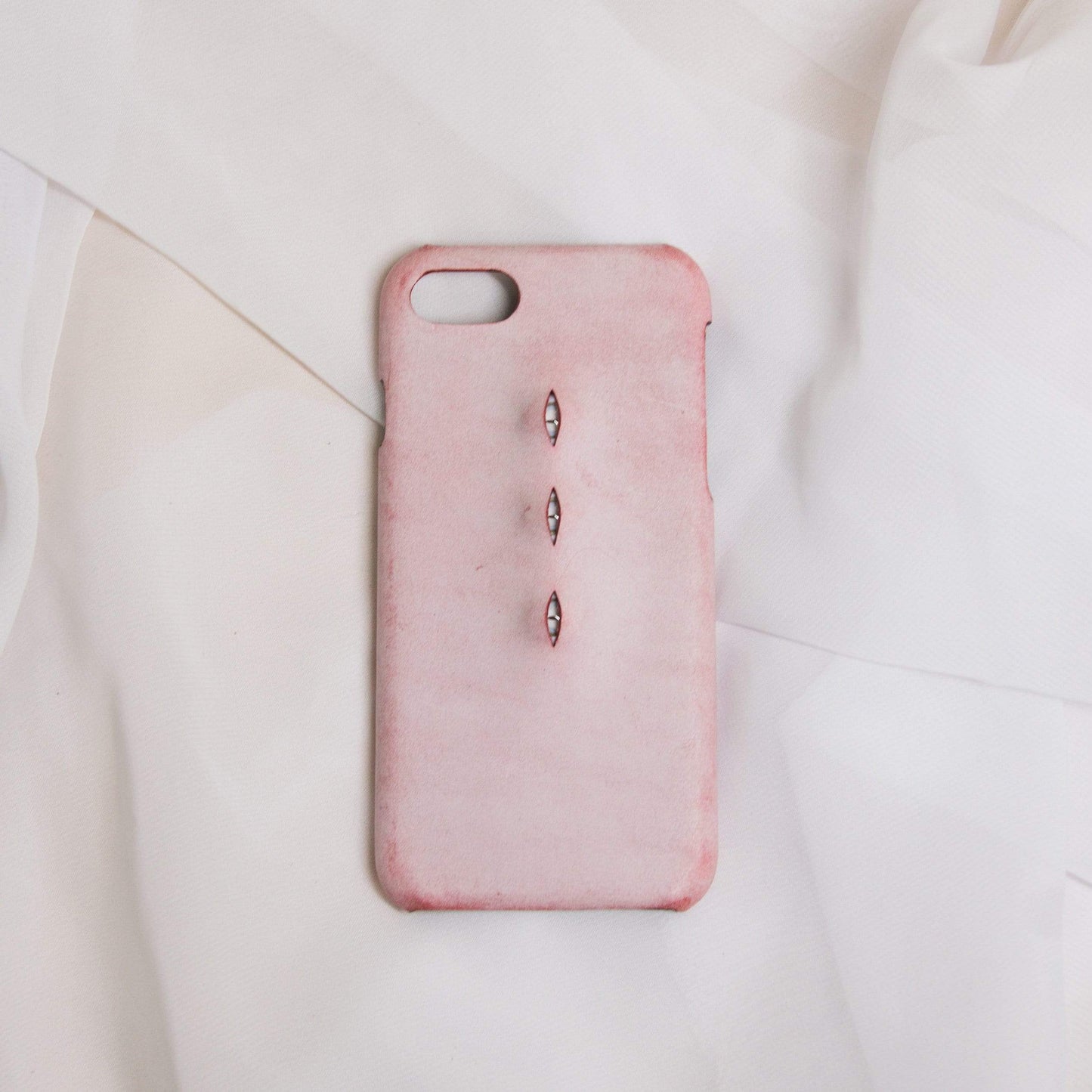 techypopcom iPhone Case iPhone 12 Mini / Pink The Triplet Eyes Leather Designer iPhone Case For iPhone 12 SE 11 Pro Max X XS Max XR 7 8 Plus