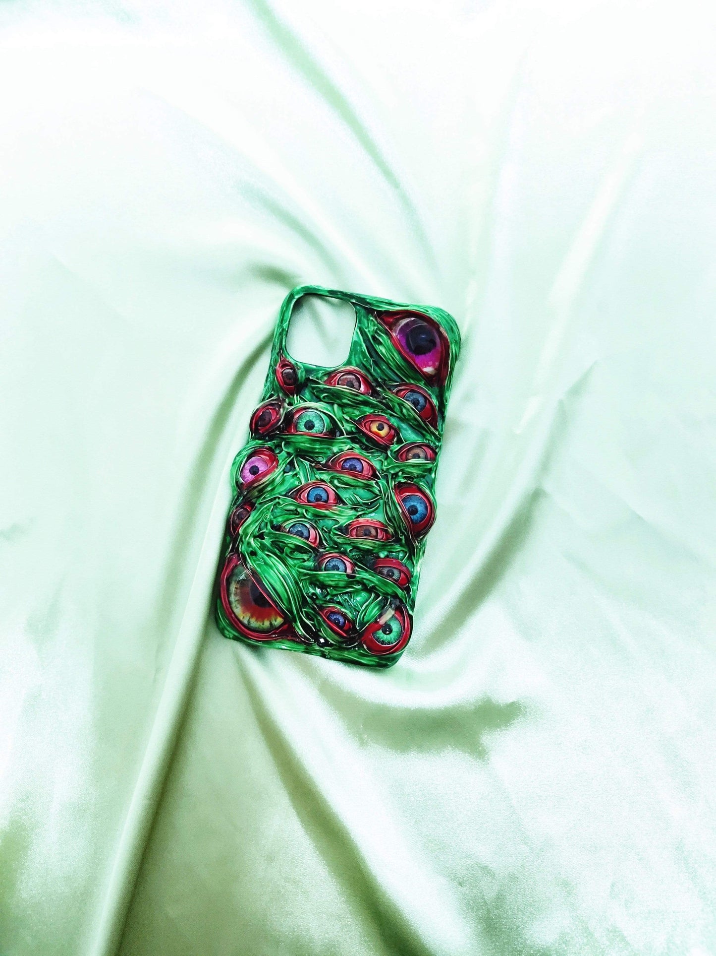 techypopcom iPhone Case iPhone 12 Mini The Eye Swamp Handmade Designer iPhone Case For iPhone 12 SE 11 Pro Max X XS Max XR 7 8 Plus