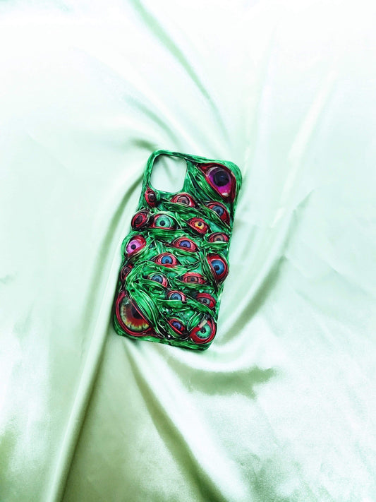techypopcom iPhone Case iPhone 12 Mini The Eye Swamp Handmade Designer iPhone Case For iPhone 12 SE 11 Pro Max X XS Max XR 7 8 Plus