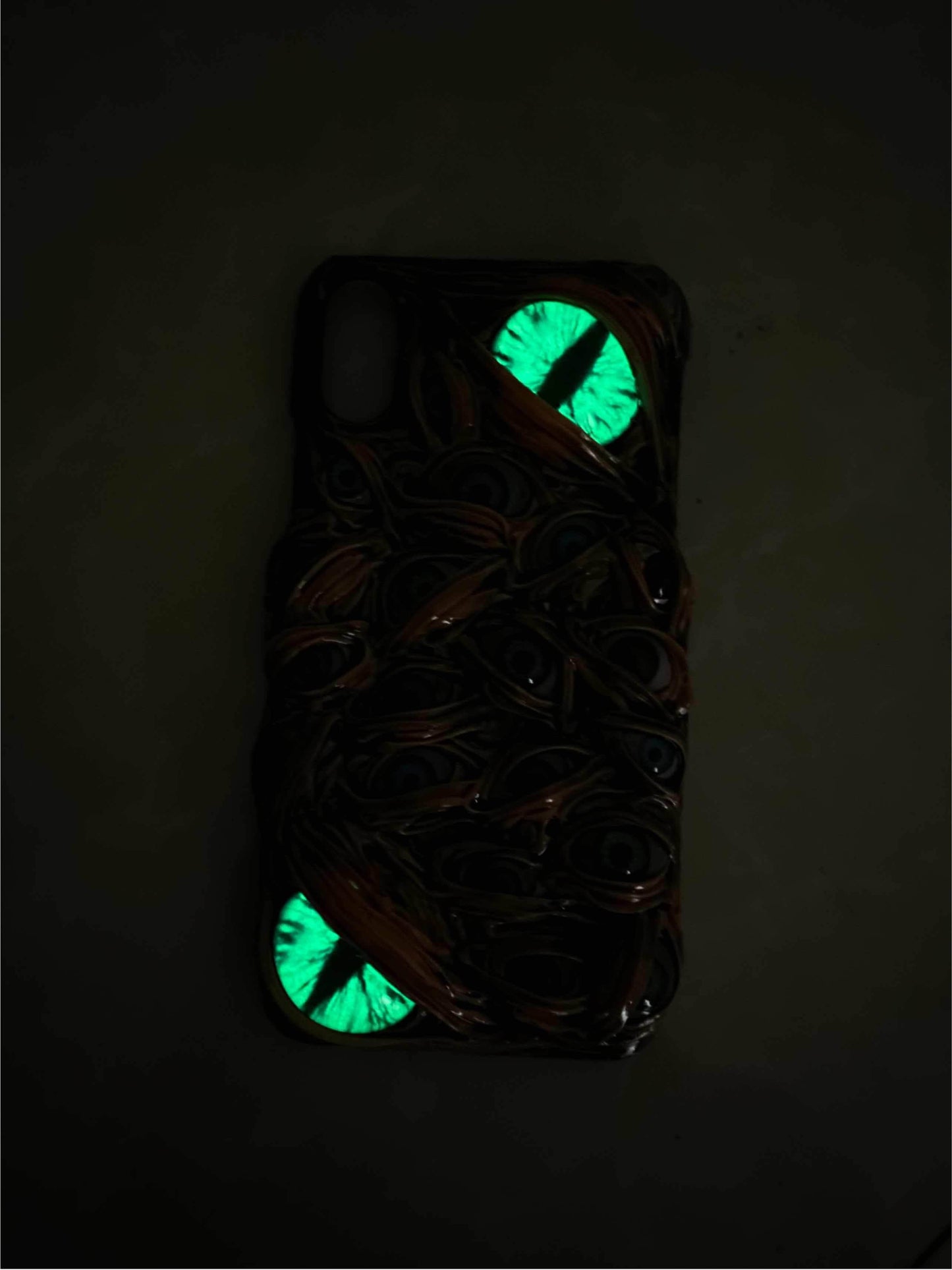 The Eyes Glow in the Dark Handmade Designer iPhone Case For iPhone SE 11 Pro Max X XS Max XR 7 8 Plus - techypopcom