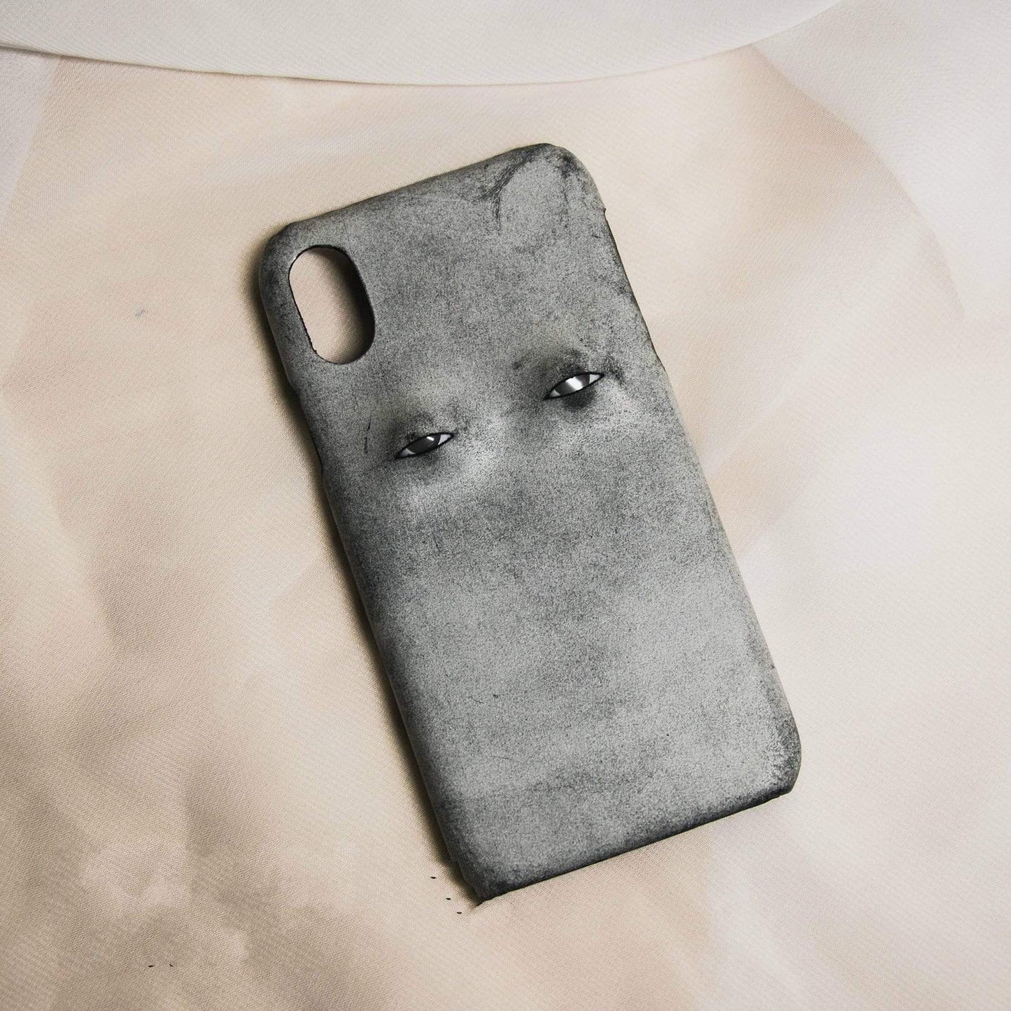 The Eyes Leather Handmade Protective Designer iPhone Case For iPhone SE 11 Pro Max X XS Max XR 7 8 Plus - techypopcom