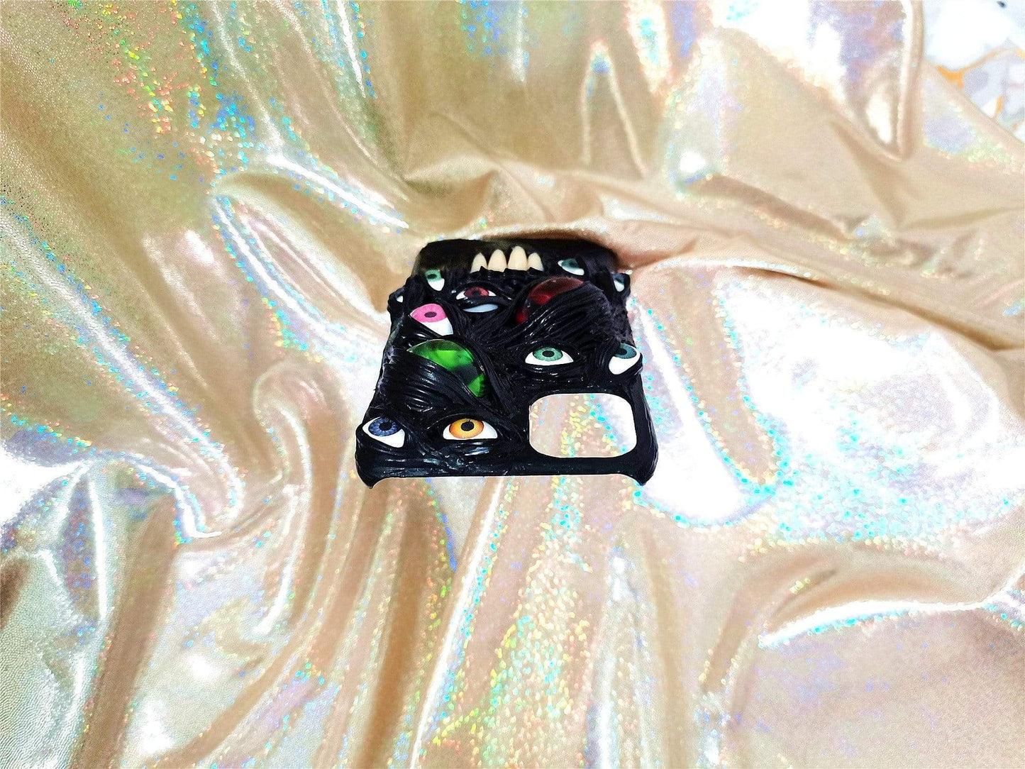 techypopcom iPhone Case The Teeth Glow in the Dark Handmade Designer iPhone Case For iPhone 12 SE 11 Pro Max X XS Max XR 7 8 Plus