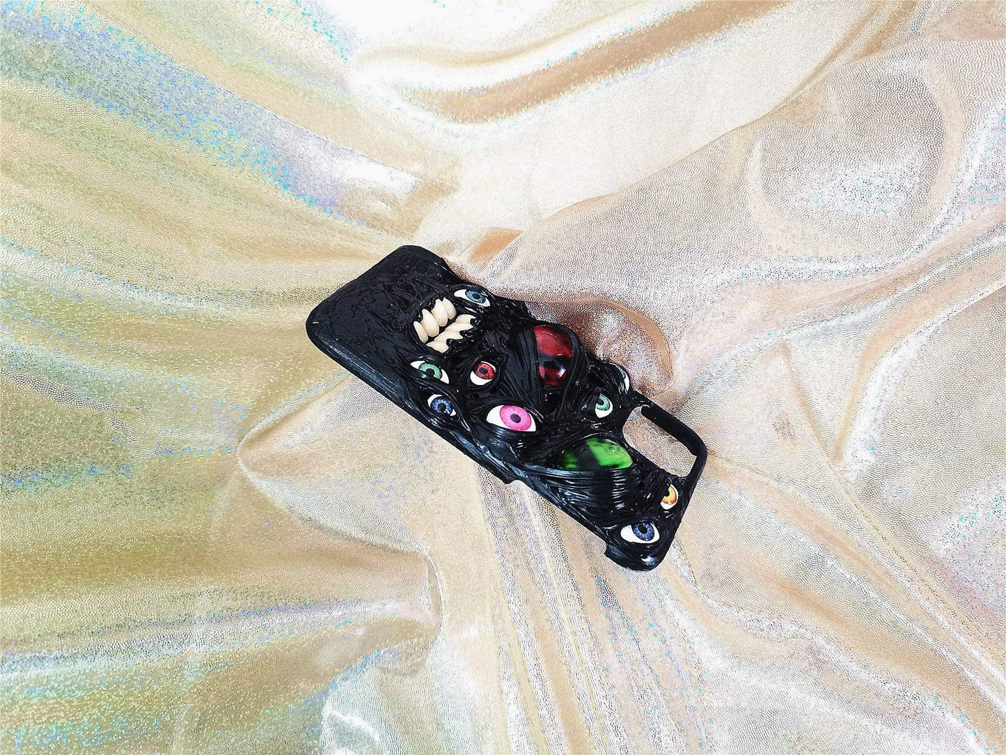 techypopcom iPhone Case The Teeth Glow in the Dark Handmade Designer iPhone Case For iPhone 12 SE 11 Pro Max X XS Max XR 7 8 Plus