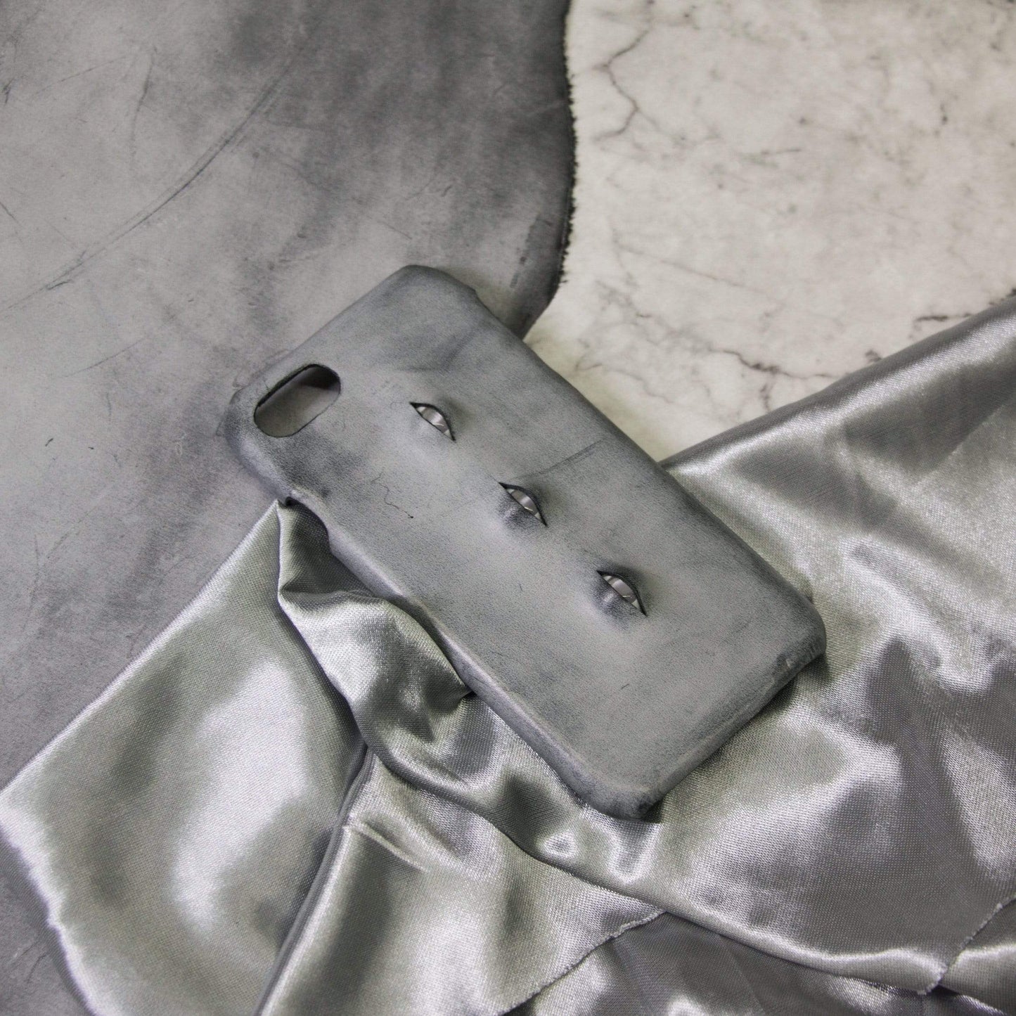 techypopcom iPhone Case The Triplet Eyes Leather Designer iPhone Case For iPhone 12 SE 11 Pro Max X XS Max XR 7 8 Plus