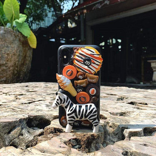 techypopcom iPhone Case The Zebra Handmade Designer iPhone Case For iPhone SE 11 Pro Max X XS Max XR 7 8 Plus