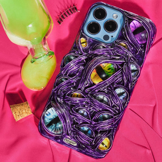 Purple Venom handmade unique iPhone case by Techypop