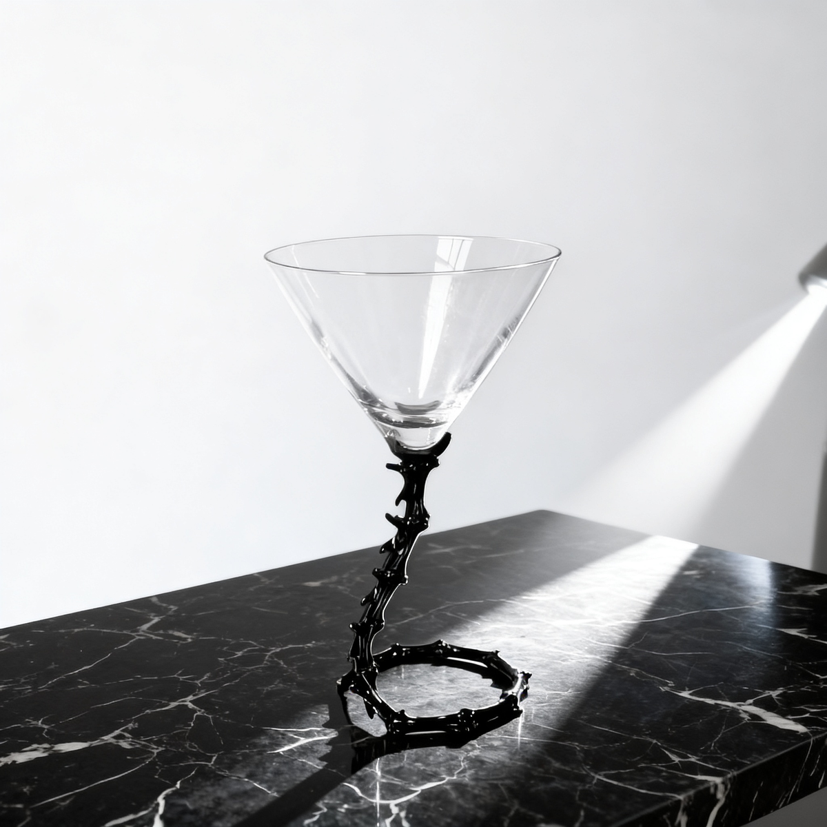 Bone Dry Spine Martini Glass