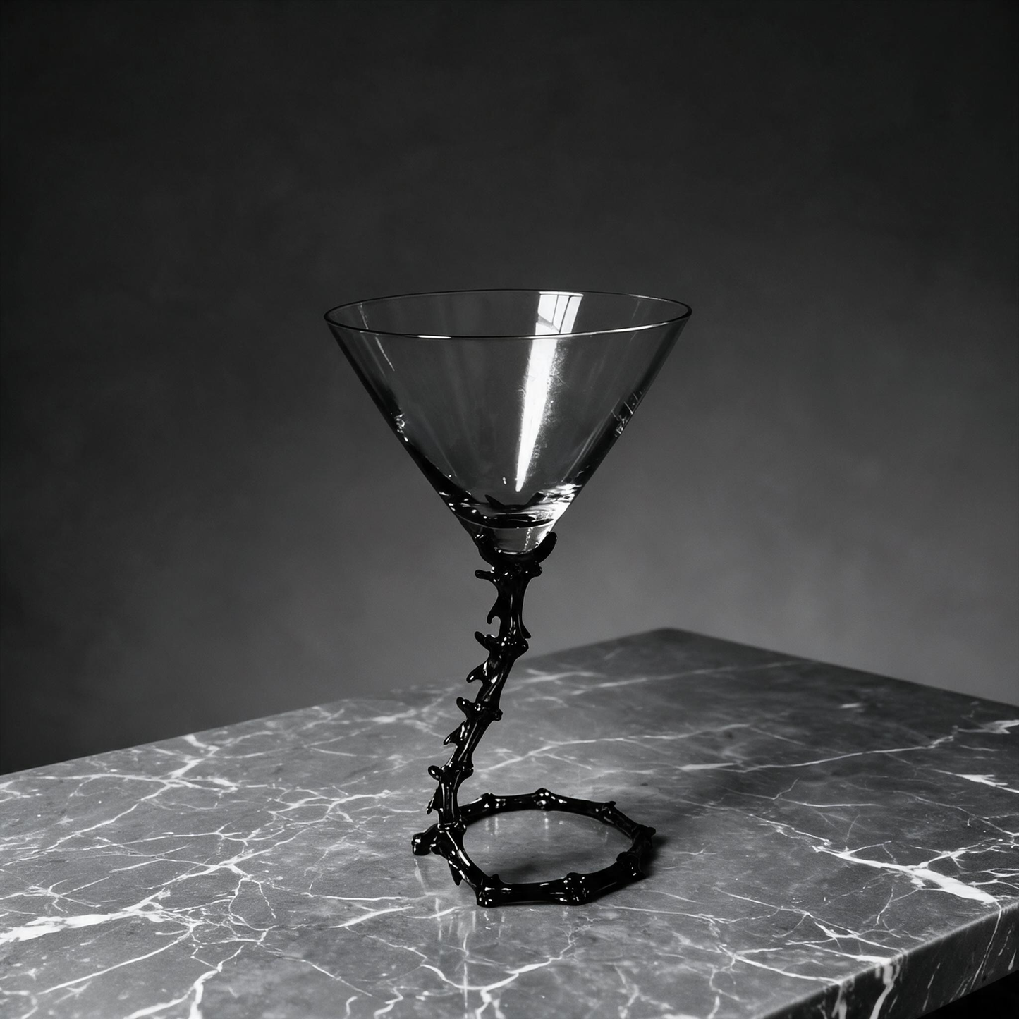 Bone Dry Spine Martini Glass