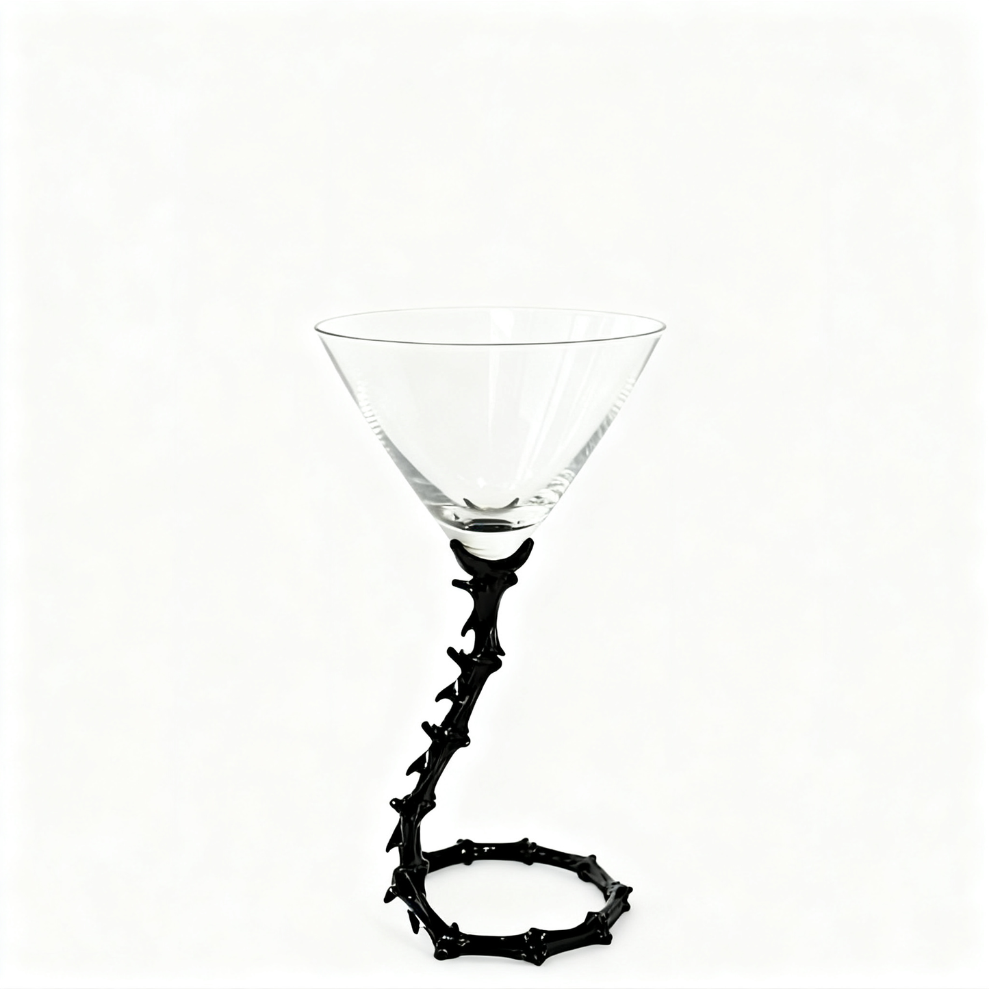 Bone Dry Spine Martini Glass