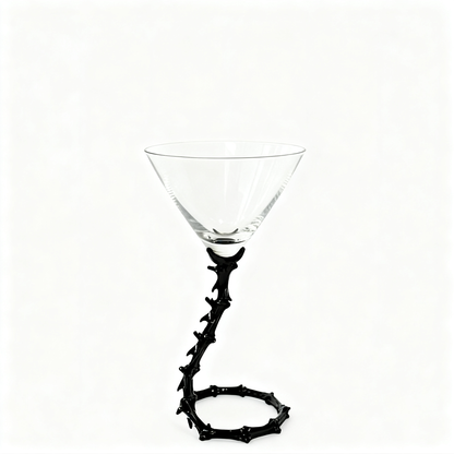 Bone Dry Spine Martini Glass
