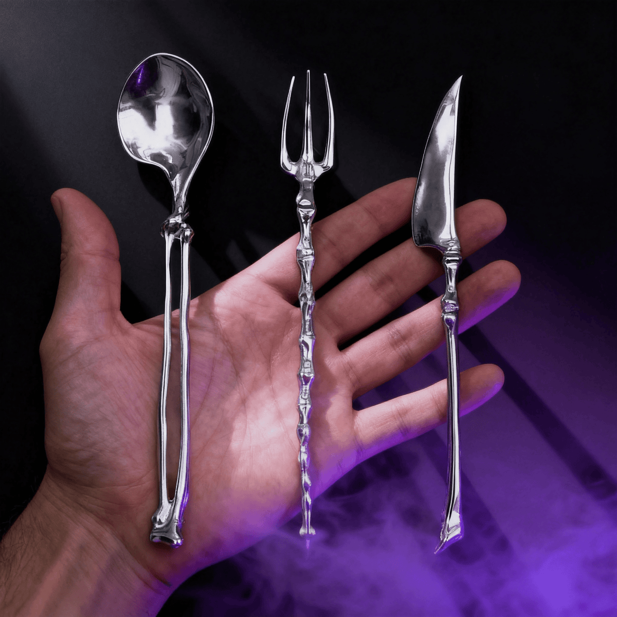 Techypop.com Bone Appétit Cutlery Set