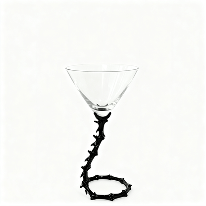 Techypop.com Bone Dry Spine Martini Glass