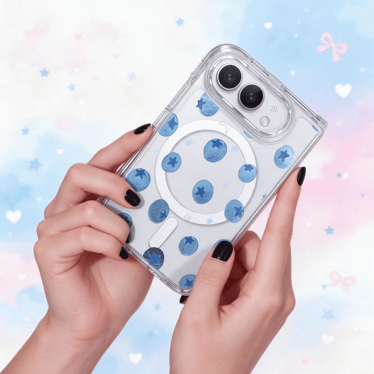 Techypop.com iPhone Case Berry Blue iPhone Duo Case