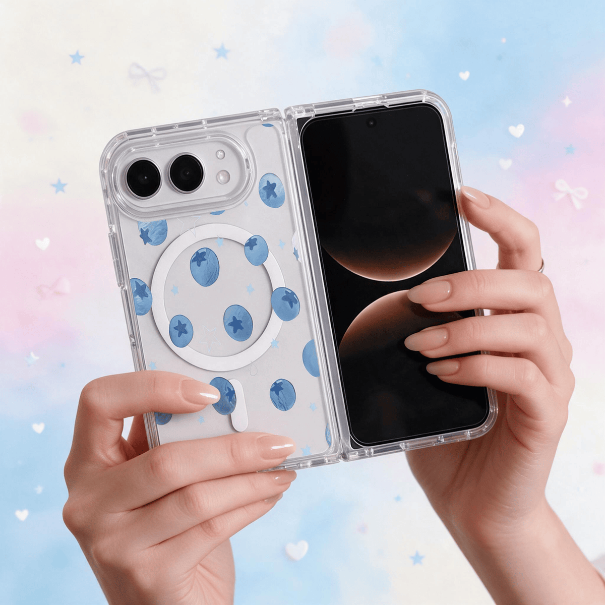 Techypop.com iPhone Case Berry Blue iPhone Duo Case