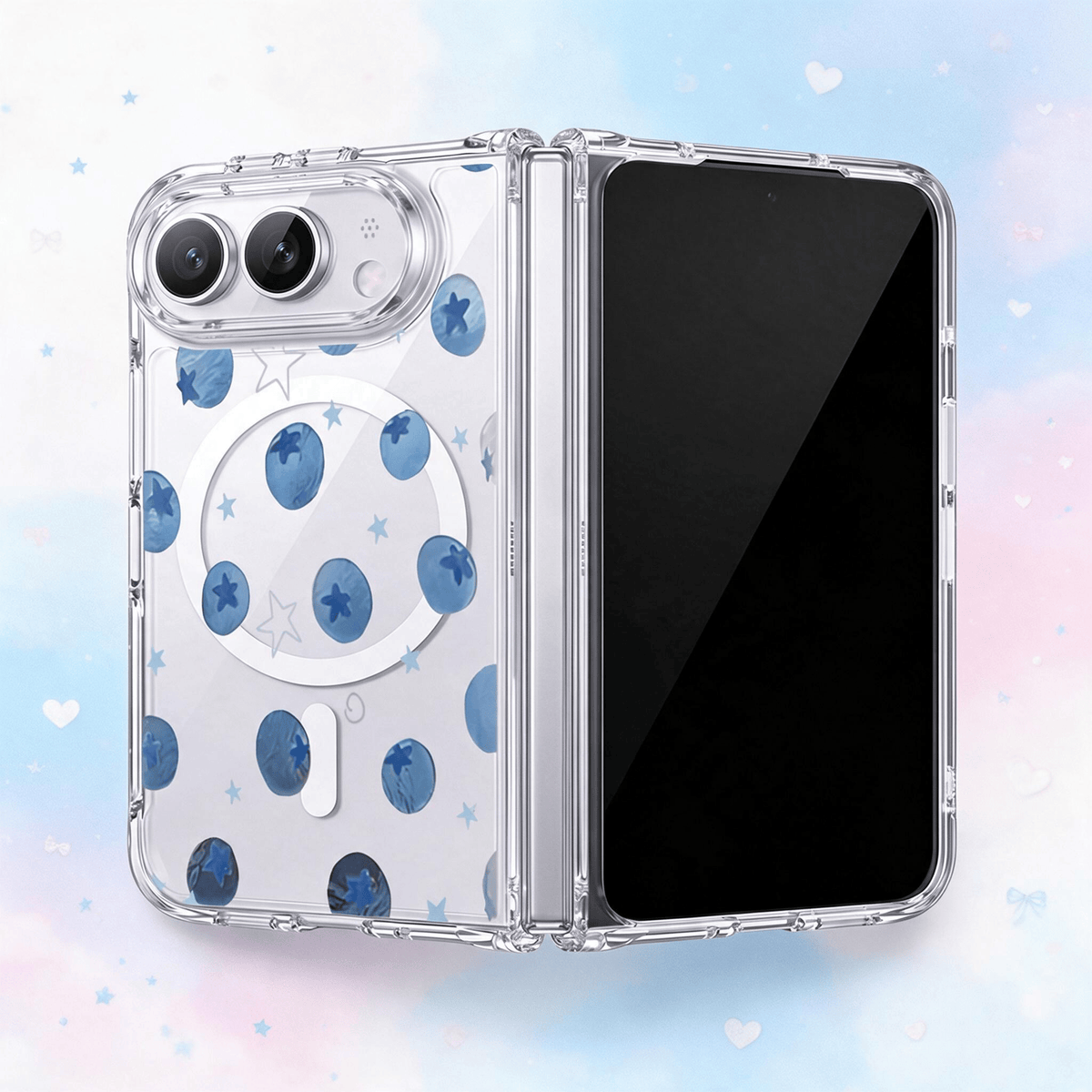 Techypop.com iPhone Case Berry Blue iPhone Duo Case