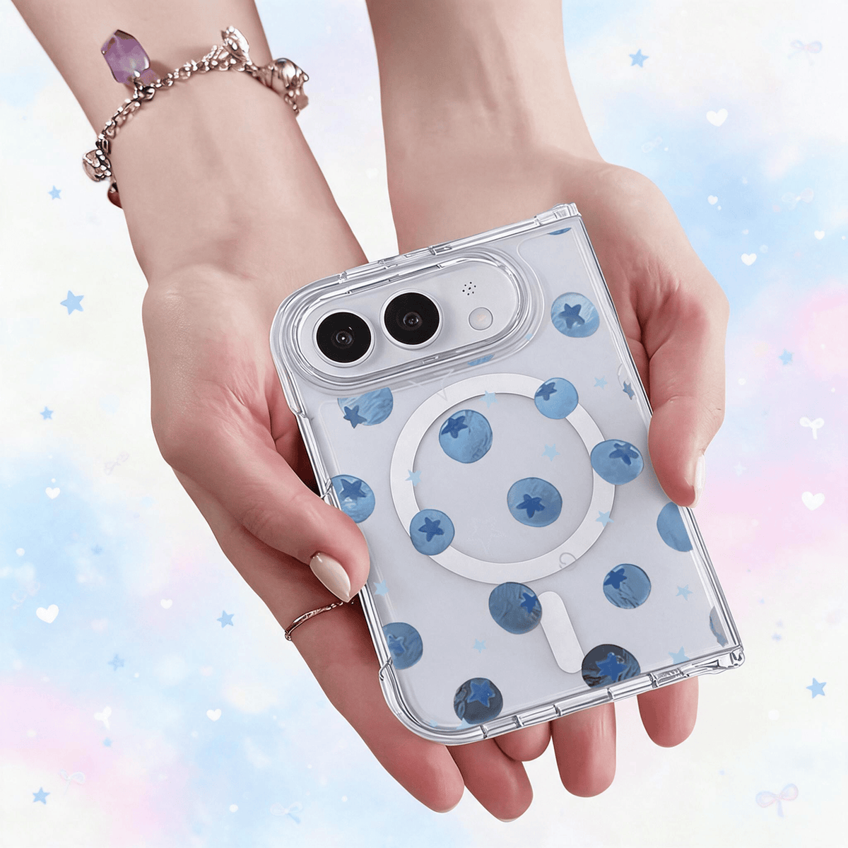 Techypop.com iPhone Case Berry Blue iPhone Duo Case