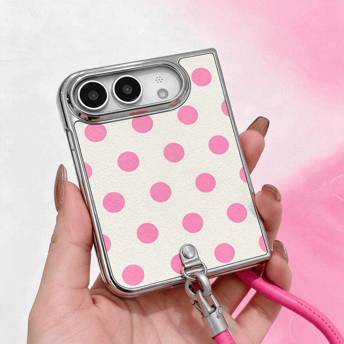 Techypop.com iPhone Case Bubblegum Pink Spot On iPhone Duo Case