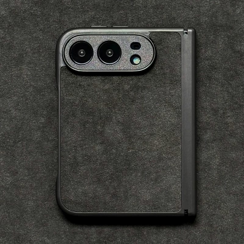 Techypop.com iPhone Case dark grey Classic Alcantara iPhone Duo Case