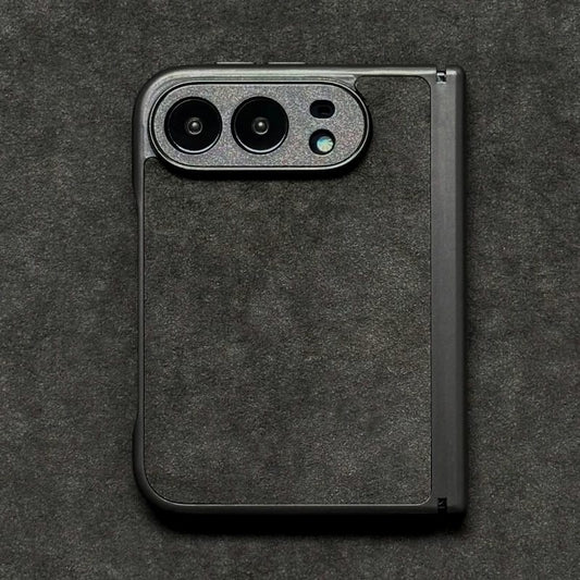Techypop.com iPhone Case dark grey Classic Alcantara iPhone Duo Case
