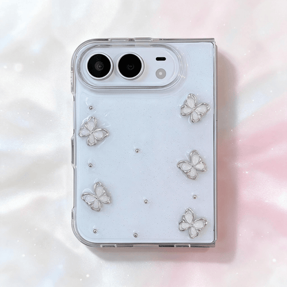 Techypop.com iPhone Case Frost Silver Flutter iPhone Duo Case