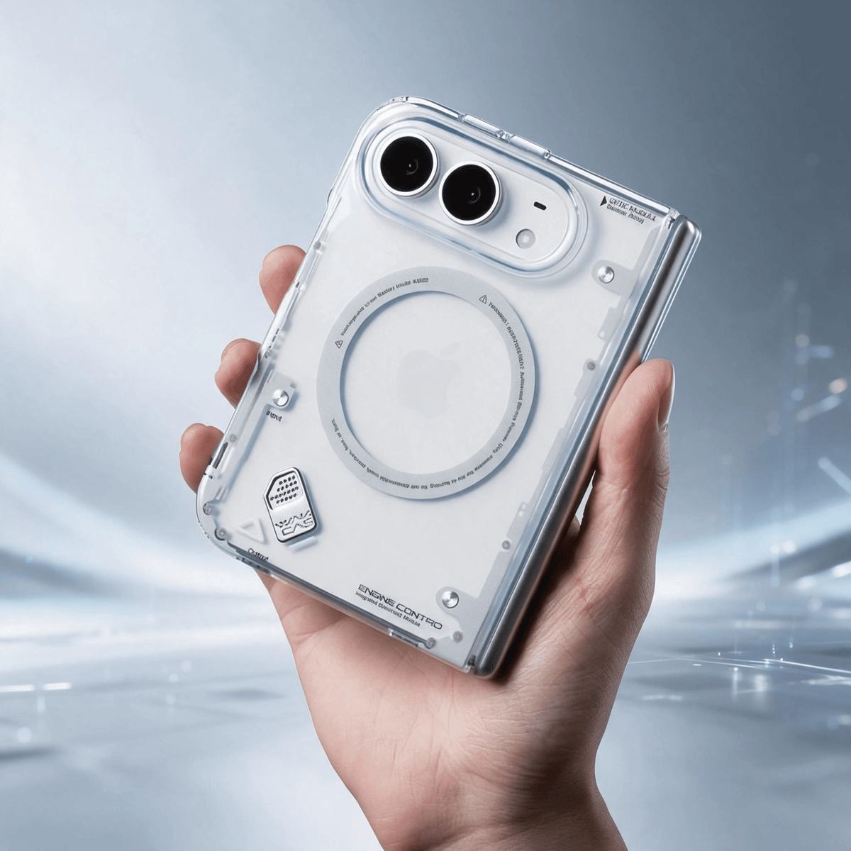 Techypop.com iPhone Case Frost White Teardown iPhone Duo Case