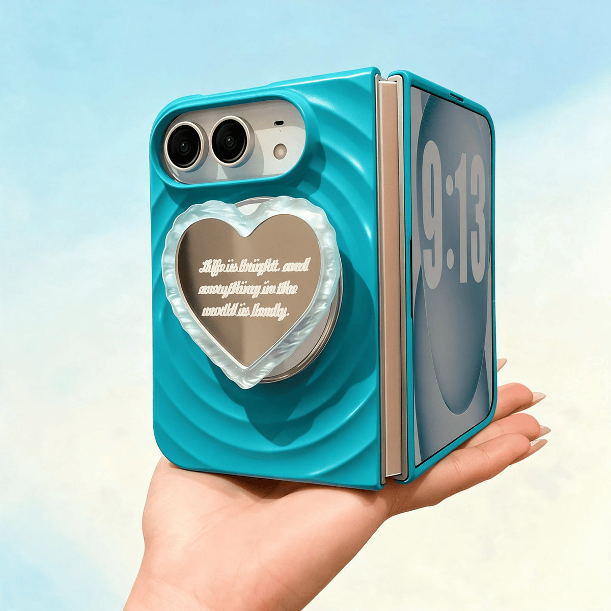 Techypop.com iPhone Case Love Ripple iPhone Duo Case — Lagoon