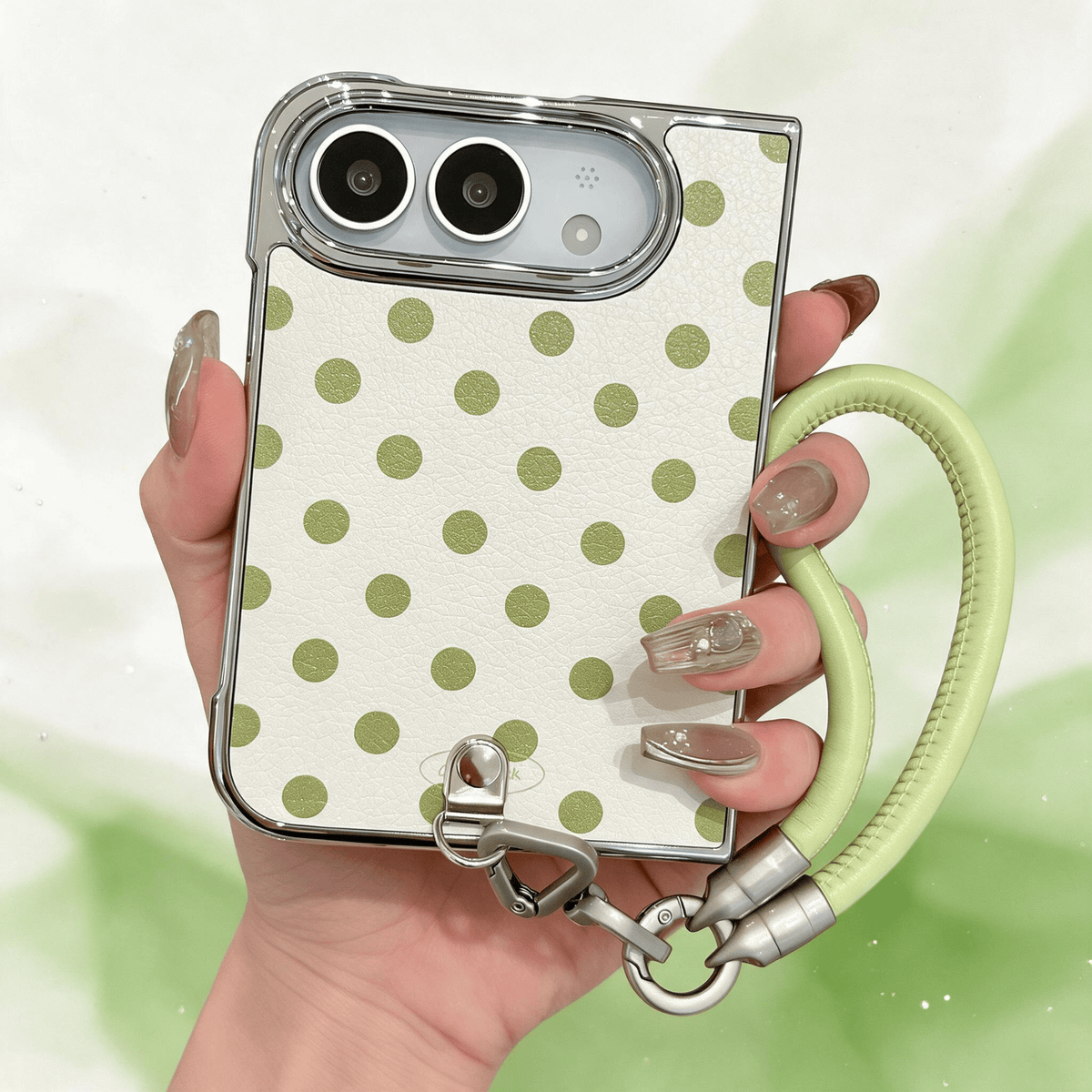 Techypop.com iPhone Case Matcha Green Spot On iPhone Duo Case