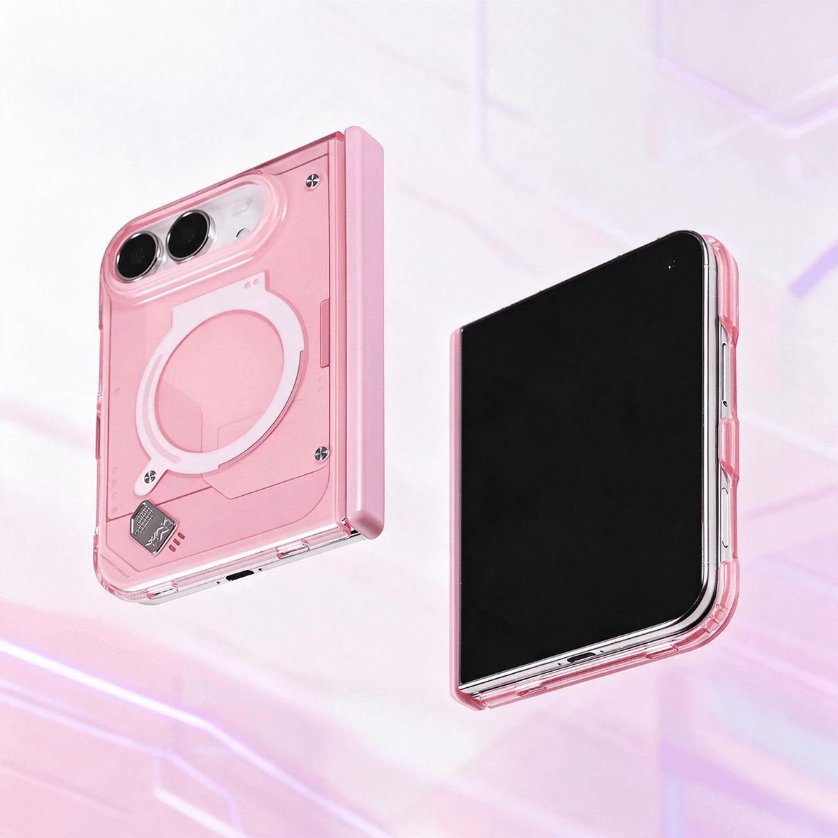 Techypop.com iPhone Case Pink Circuit iPhone Duo Case