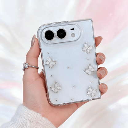 Techypop.com iPhone Case Silver Flutter iPhone Duo Case