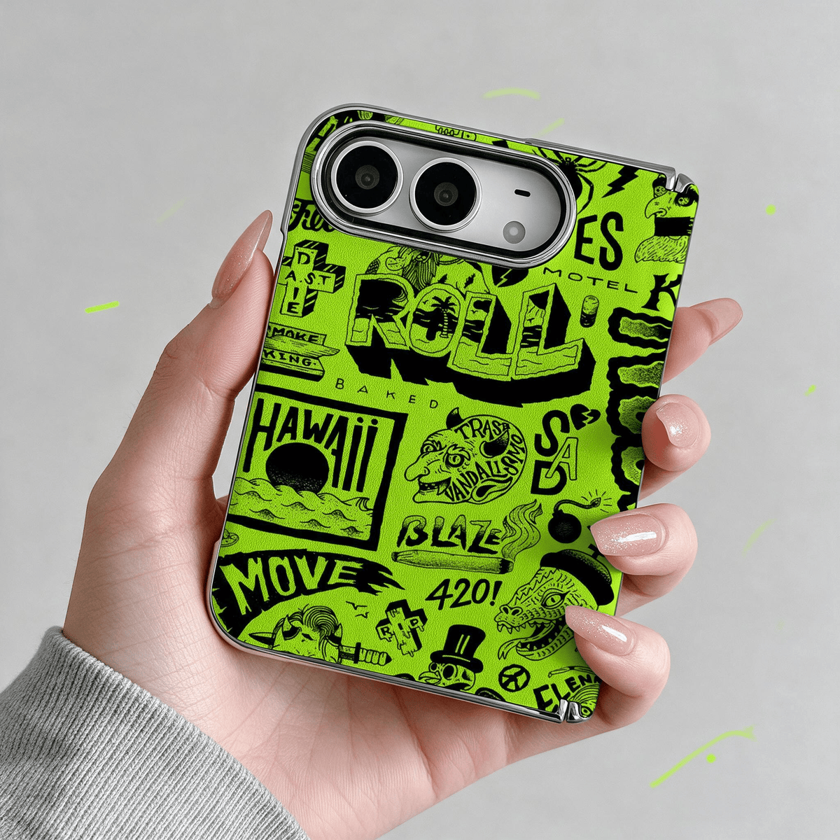 Techypop.com iPhone Case Sticker Bomb iPhone Duo Case