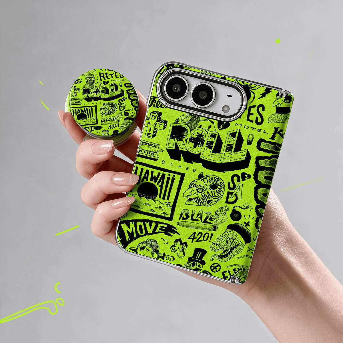 Techypop.com iPhone Case Sticker Bomb iPhone Duo Case