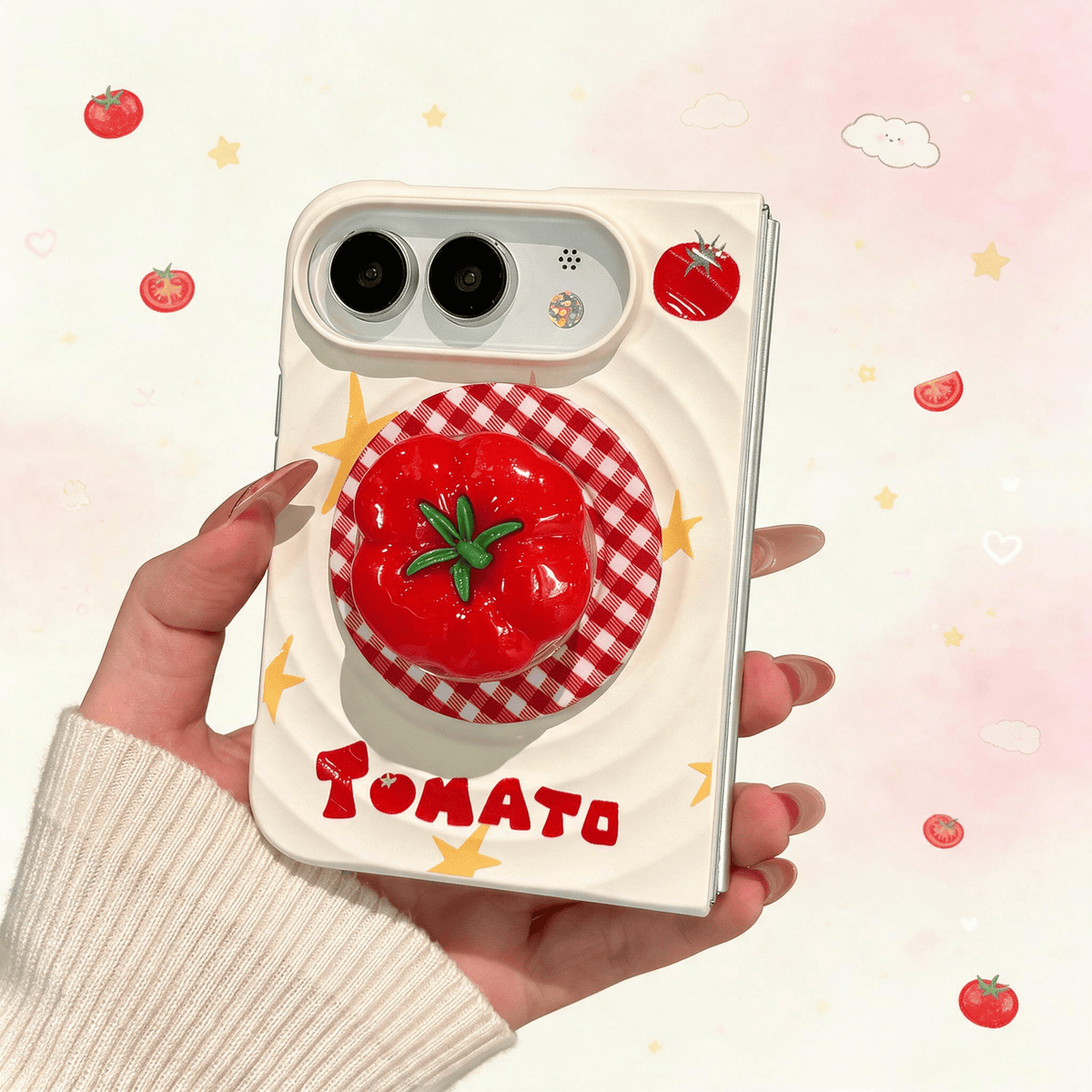 Techypop.com iPhone Case Tomato Girl iPhone Duo Case