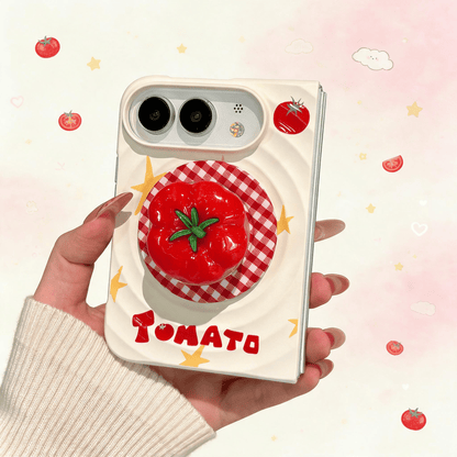 Techypop.com iPhone Case Tomato Girl iPhone Duo Case