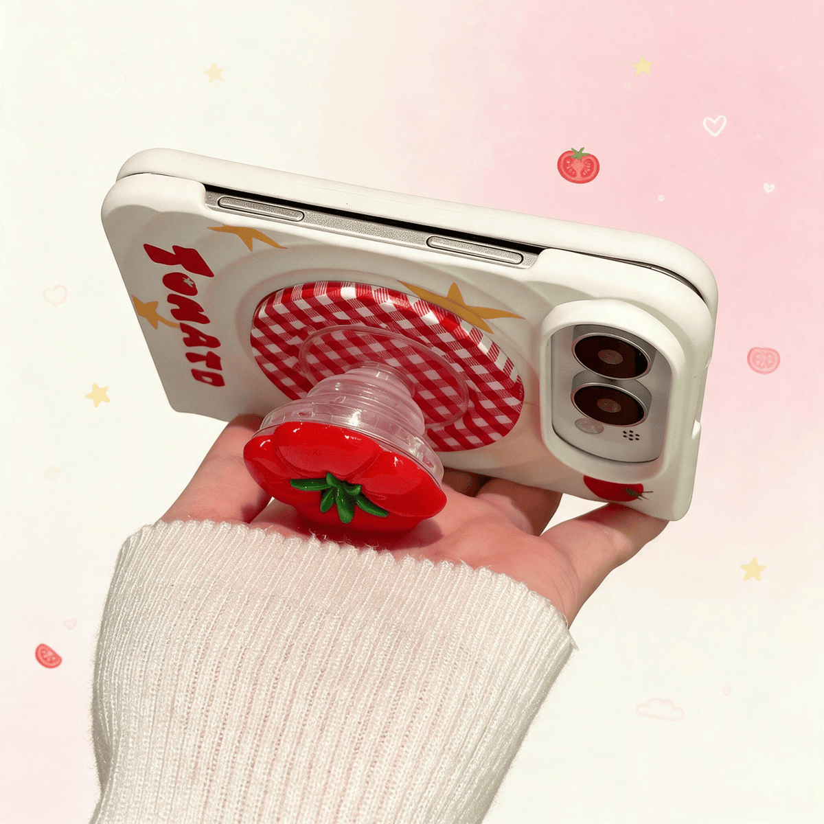 Techypop.com iPhone Case Tomato Girl iPhone Duo Case