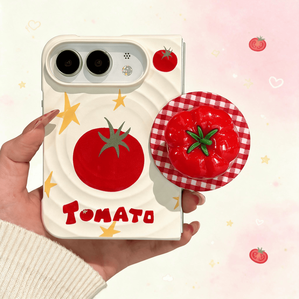 Techypop.com iPhone Case Tomato Girl iPhone Duo Case