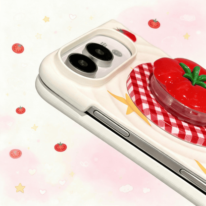 Techypop.com iPhone Case Tomato Girl iPhone Duo Case