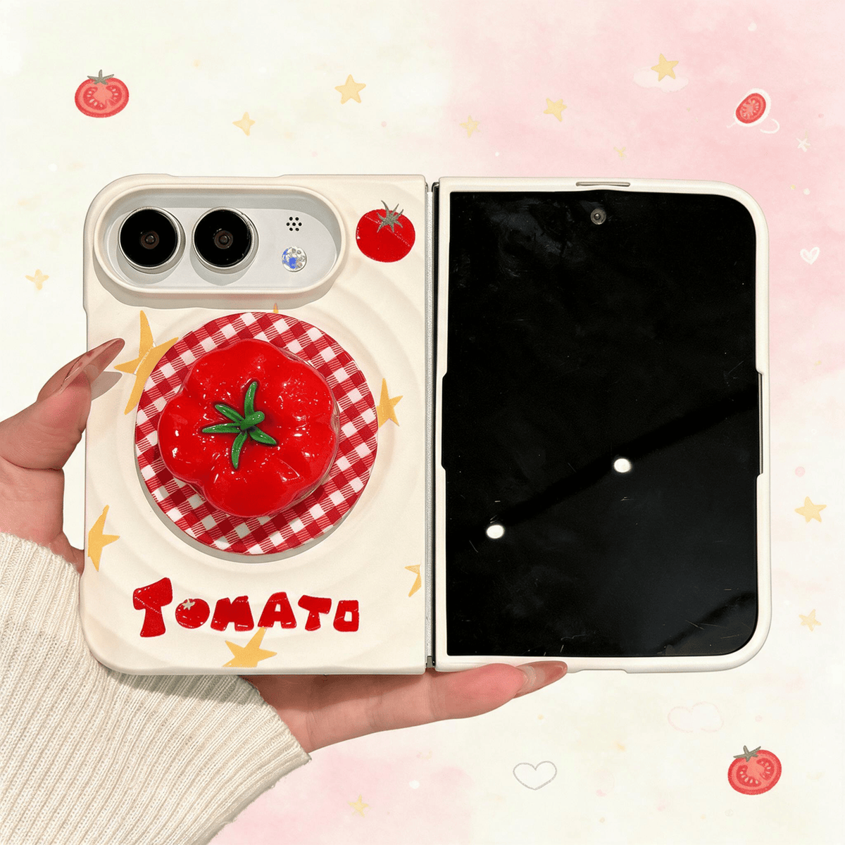 Techypop.com iPhone Case Tomato Girl iPhone Duo Case
