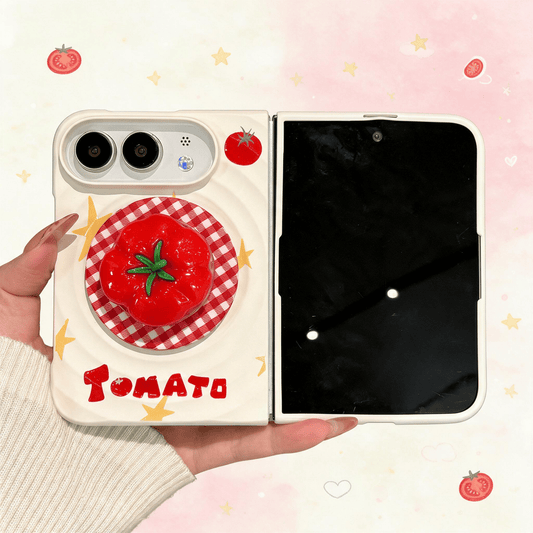 Techypop.com iPhone Case Tomato Girl iPhone Duo Case
